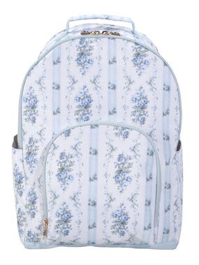 LoveShackFancy Daydream Backpack Floral Light Blue & White Backpack 🩵 XL 💕 NWT
